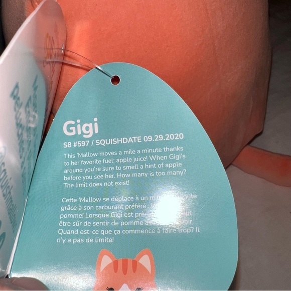 NWT 🥀 8" Gigi the Orange Cat Squishmallow - Picture 4 of 4
